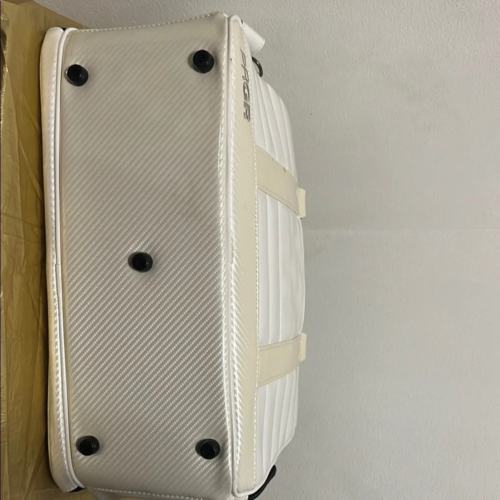 White and Cream Golf Duffel Bag